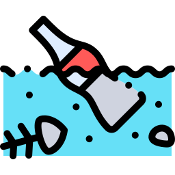 Water pollution icon