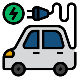 Electric vehicle icon