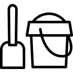 Sand bucket icon