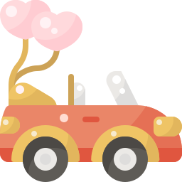 Wedding car icon