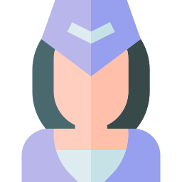 Flight attendant icon