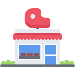 Butcher shop icon