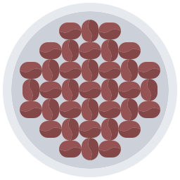 Coffee beans icon