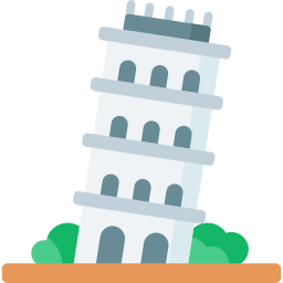 Leaning tower of pisa icon