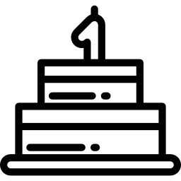 Birthday cake icon