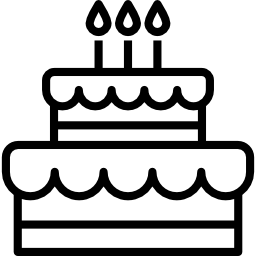 Birthday cake icon