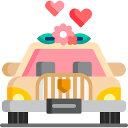 Wedding car icon