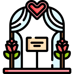 Wedding arch icon