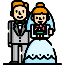 Bride and groom icon