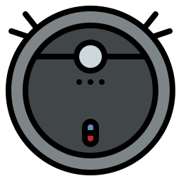 Robot vacuum cleaner icon