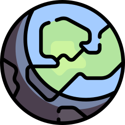 Planet earth icon