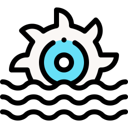 Wave power icon