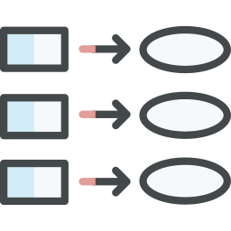 Data flow icon