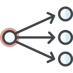 Data flow icon