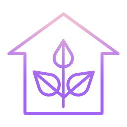 Eco house icon