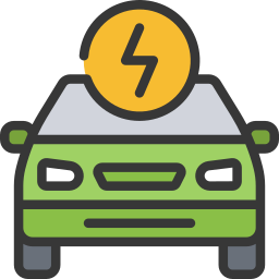 Electric car icon