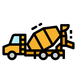 Concrete mixer icon