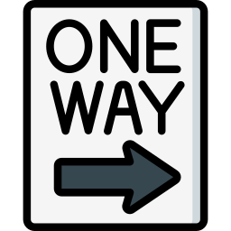 One way icon