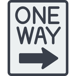 One way icon