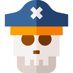 Pirate skull icon