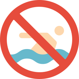 schwimmen verboten icon