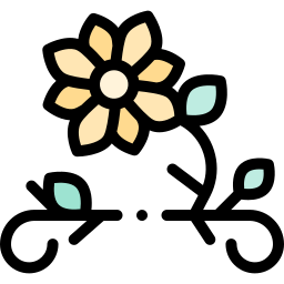 Floral design icon