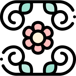 Floral design icon