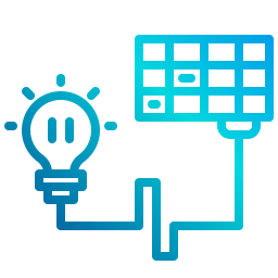 Solar cell icon