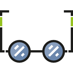 des lunettes Icône