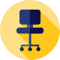 Desk chair icon