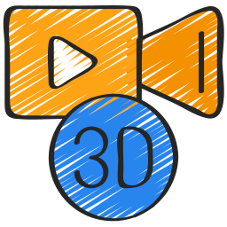 3d movie icon