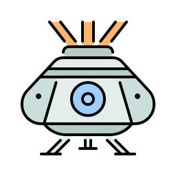 Space capsule icon