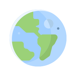 Planet earth icon