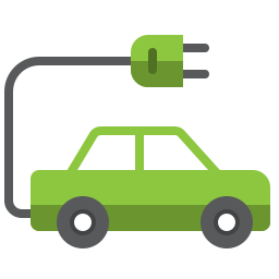 Electric car icon