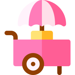 Ice cream cart icon