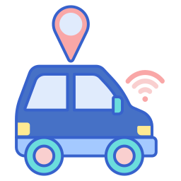 Autonomous car icon