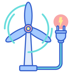 Wind energy icon