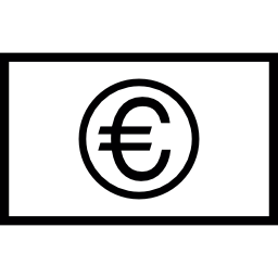 Euro bill icon