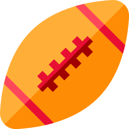 ballon de rugby Icône