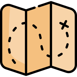 mapa do tesouro Ícone