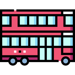 Double decker bus icon