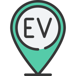 Electric vehicle icon