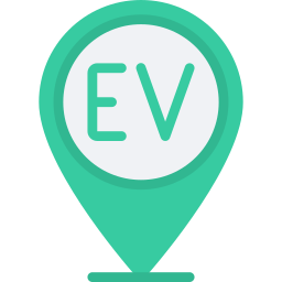 Electric vehicle icon