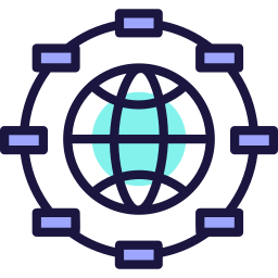 Distributed database icon