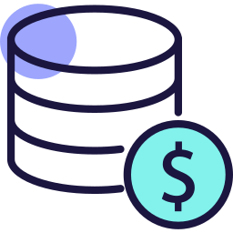 Financial database icon