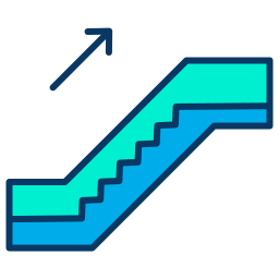 Escalator up icon