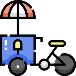 Ice cream cart icon