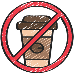 No coffee cups icon