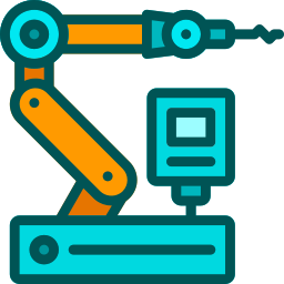 braccio robotico icona