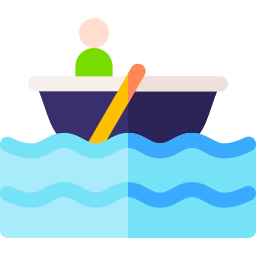 Rowing boat icon